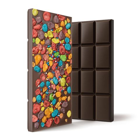 D8 & D9 THC Dark Chocolate w/ Cereal & Sprinkles Bar - 600mg - Chill Plus - Thumbnail 1