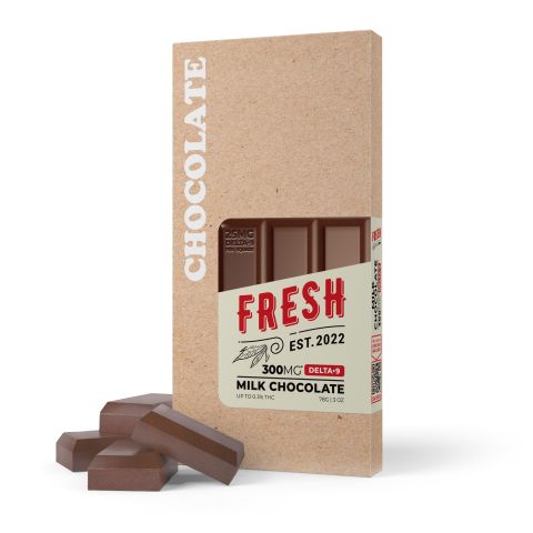 Delta 9 THC Milk Chocolate Bar - 300mg - Fresh - Thumbnail 2