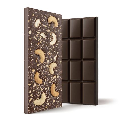 Delta 8 THC Dark Chocolate & Cashews Bar - 600mg - Chill Plus - Thumbnail 1