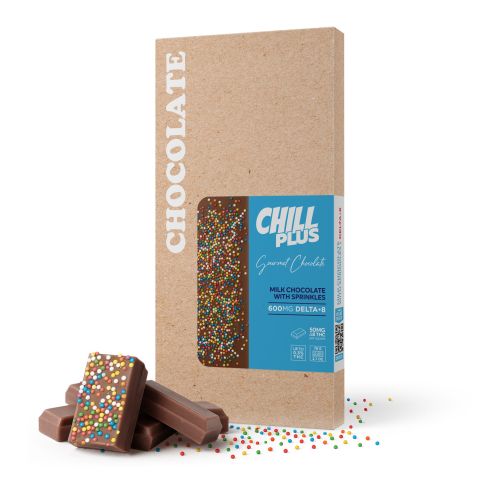 Delta 8 THC Milk Chocolate & Sprinkles Bar - 600mg - Chill Plus - Thumbnail 2
