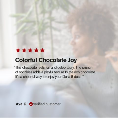 Delta 8 THC Milk Chocolate & Sprinkles Bar - 600mg - Chill Plus - Thumbnail 6
