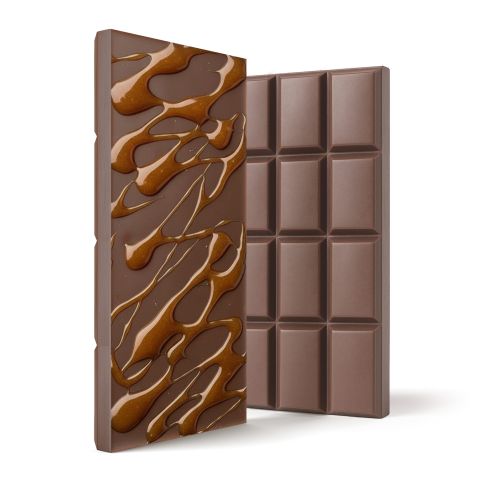 Delta 8 THC Milk Chocolate & Caramel Bar - 600mg - Chill Plus - Thumbnail 1
