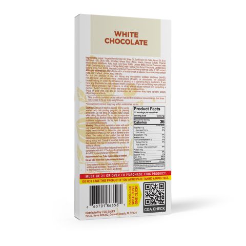Delta 8 THC White Chocolate Bar - 1,200mg - Chill Plus - Thumbnail 7