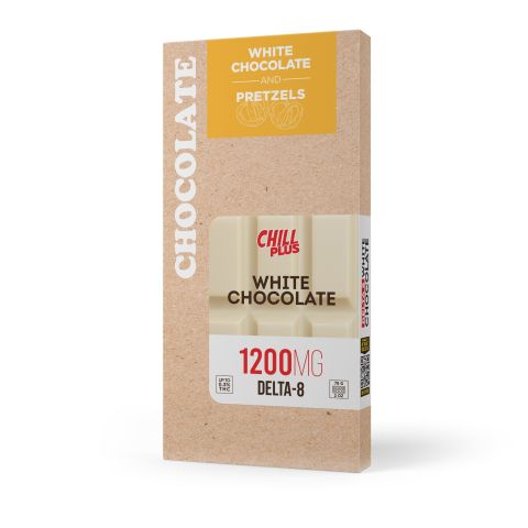 Delta 8 THC White Chocolate & Pretzels Bar - 1,200mg - Chill Plus - Thumbnail 3
