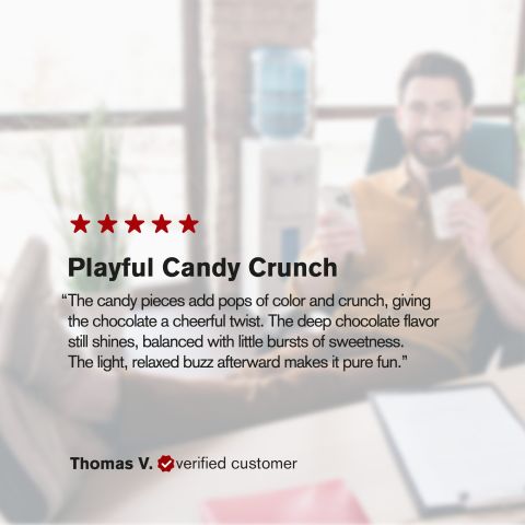 Delta 8 THC Dark Chocolate & Candies Bar - 600mg - Chill Plus - Thumbnail 6