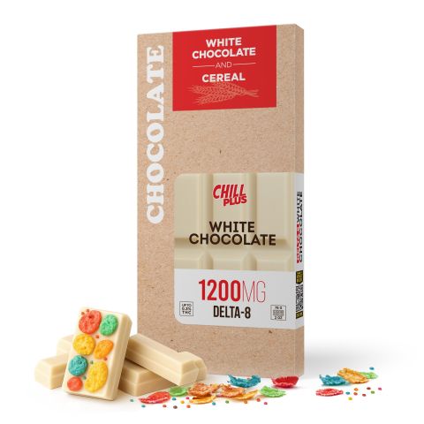 Delta 8 THC White Chocolate & Cereal Bar - 1,200mg - Chill Plus - Thumbnail 2