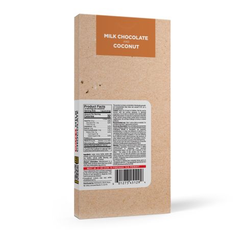 Delta 8 THC Milk Chocolate & Coconut Flakes Bar - 1,200mg - Chill Plus - Thumbnail 7