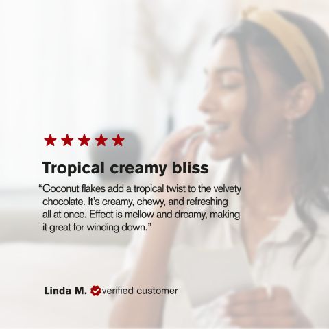 Delta 8 THC White Chocolate & Coconut Flakes Bar - 1,200mg - Chill Plus - Thumbnail 6