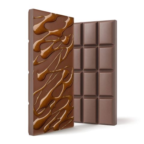 Delta 8 THC Milk Chocolate & Caramel Bar - 1,200mg - Chill Plus - Thumbnail 1