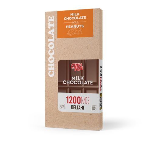 Delta 8 THC - Milk Chocolate & Peanuts Bar - 1,200mg - Chill Plus - Thumbnail 3