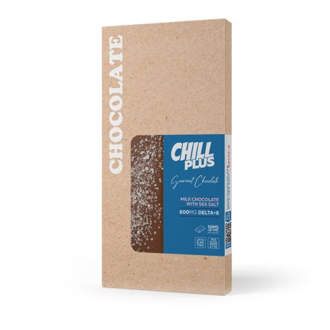 Delta 8 THC Milk Chocolate & Sea Salt Bar - 600mg - Chill Plus - Thumbnail 3