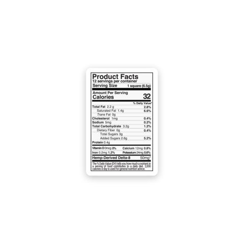 Delta 8 THC Milk Chocolate & Sea Salt Bar - 600mg - Chill Plus - Thumbnail 8