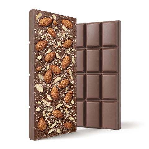 Delta 8 THC Milk Chocolate & Almonds Bar - 1,200mg - Chill Plus - Thumbnail 1