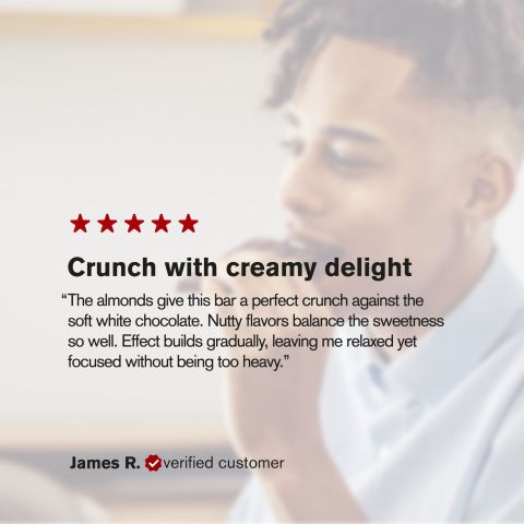 Delta 8 THC White Chocolate & Almonds Bar - 1,200mg - Chill Plus - Thumbnail 6
