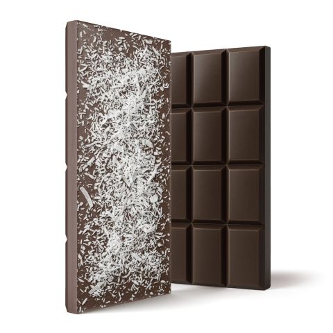 Delta 8 THC Dark Chocolate & Coconut Flakes Bar - 600mg - Chill Plus - Thumbnail 1