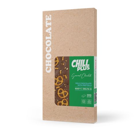 Delta 8 THC Milk Chocolate & Pretzels Bar - 600mg - Chill Plus - Thumbnail 3