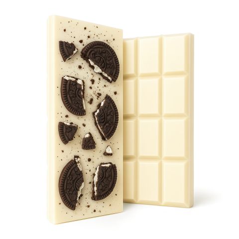 Delta 8 THC White Chocolate & Cookies Bar - 1,200mg - Chill Plus - Thumbnail 1