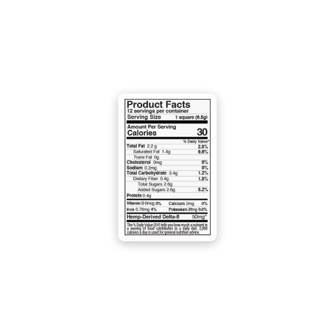 Delta 8 THC Dark Chocolate & Sea Salt Bar - 600mg - Chill Plus - Thumbnail 8