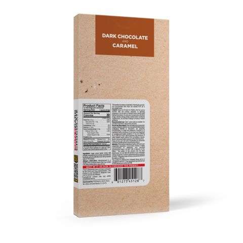 Delta 8 THC Dark Chocolate & Caramel Bar - 1,200mg - Chill Plus - Thumbnail 7
