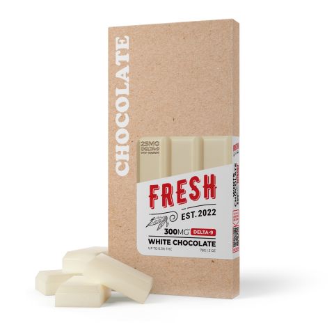 Delta 9 THC White Chocolate Bar - 300mg - Fresh - Thumbnail 2