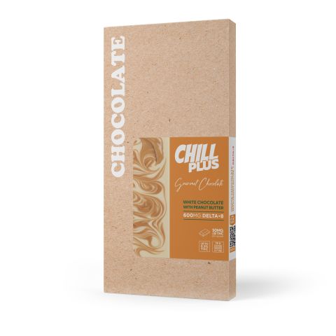 Delta 8 THC White Chocolate & Peanut Butter Bar - 600mg - Chill Plus - Thumbnail 3