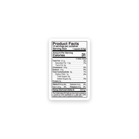 Delta 8 THC White Chocolate & Peanut Butter Bar - 600mg - Chill Plus - Thumbnail 8