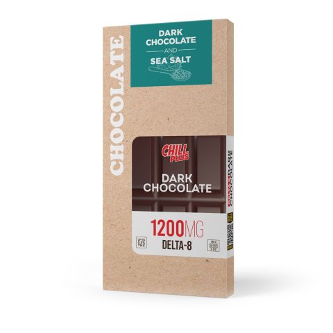 Delta 8 THC Dark Chocolate & Sea Salt Bar - 1,200mg - Chill Plus - Thumbnail 3