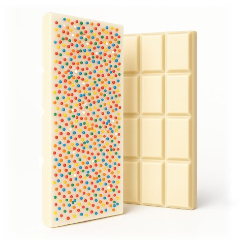 Delta 8 THC White Chocolate & Sprinkles Bar - 600mg - Chill Plus - Thumbnail 1
