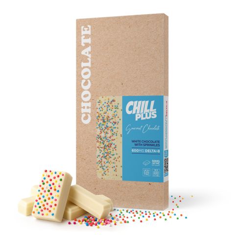 Delta 8 THC White Chocolate & Sprinkles Bar - 600mg - Chill Plus - Thumbnail 2
