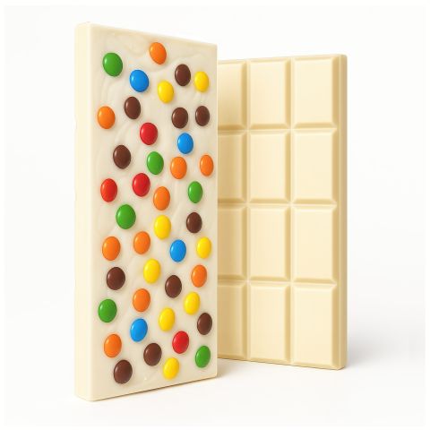 Delta 8 THC White Chocolate & Candies Bar - 600mg - Chill Plus - Thumbnail 1