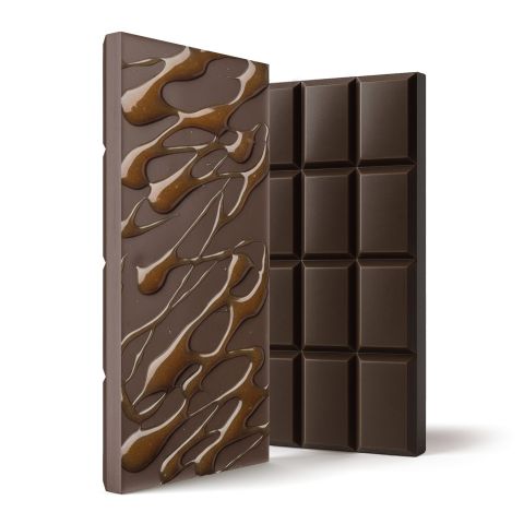 D8 & D9 THC Dark Chocolate & Caramel Bar - 600mg - Chill Plus - Thumbnail 1