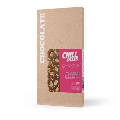 Delta 8 THC Milk Chocolate & Peanuts Bar - 600mg - Chill Plus - Thumbnail 3