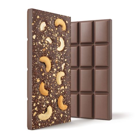 Delta 8 THC Milk Chocolate & Cashews Bar - 600mg - Chill Plus - Thumbnail 1