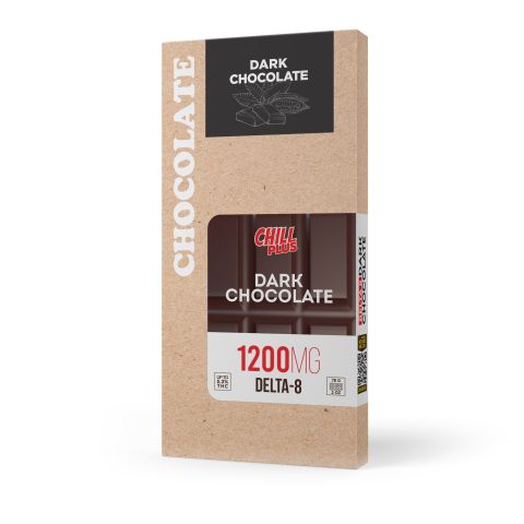 Delta 8 THC Dark Chocolate Bar - 1,200mg - Chill Plus - Thumbnail 3