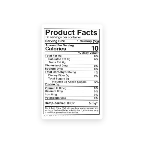 THCP Gummies - 6mg - Blueberry - Chill Extreme - Thumbnail 11