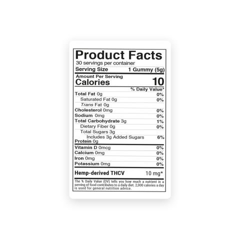 THCV Gummies - 10mg - Blueberry - Chill Extreme - Thumbnail 11