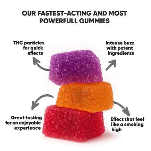 D8 & THCP Gummies - 50mg - Paradise Mix - Chill Plus - Thumbnail 4