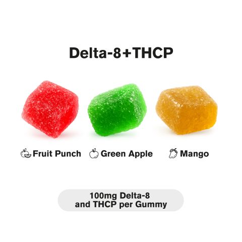 D8 & THCP Gummies - 100mg - Fruity Mix - Chill Plus - Thumbnail 3