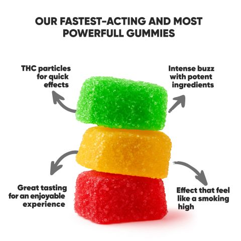 D8 & THCP Gummies - 100mg - Fruity Mix - Chill Plus - Thumbnail 4
