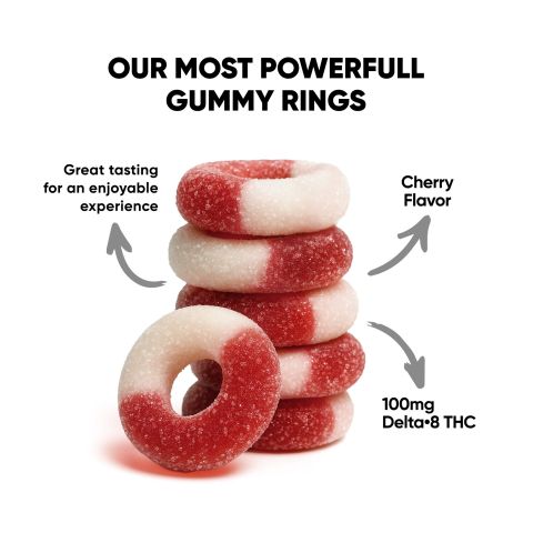 100mg - Delta 8 - Gummies - Cherry - Chill Extreme - Thumbnail 2