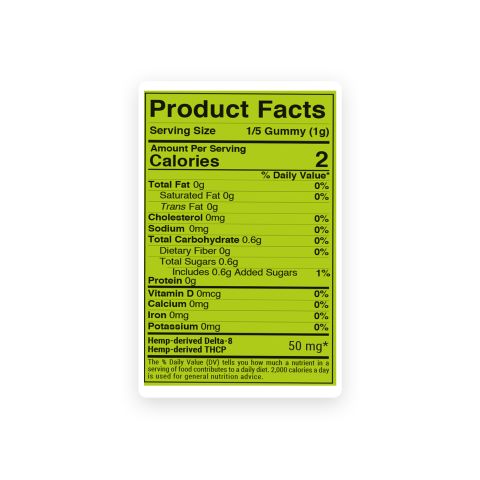 D8 & THCP Gummies - 250mg - Original Mix - Chill Extreme - Thumbnail 11