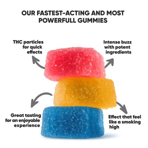 D8 & THCP Gummies - 250mg - Original Mix - Chill Extreme - Thumbnail 4