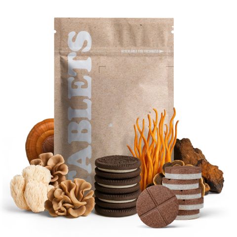 Magic Mushroom Tablets - 1,200mg - Cookies & Cream - 1ct - Thumbnail 2