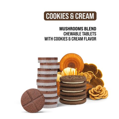 Magic Mushroom Tablets - 1,200mg - Cookies & Cream - 1ct - Thumbnail 5