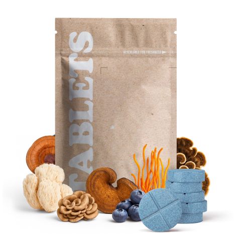 Magic Mushroom Tablets - 1,200mg - Blueberry - 1ct - Thumbnail 2