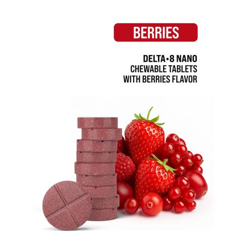 D8 Nano Tablets - 10mg - Berries - Chill Plus - 1ct - Thumbnail 4
