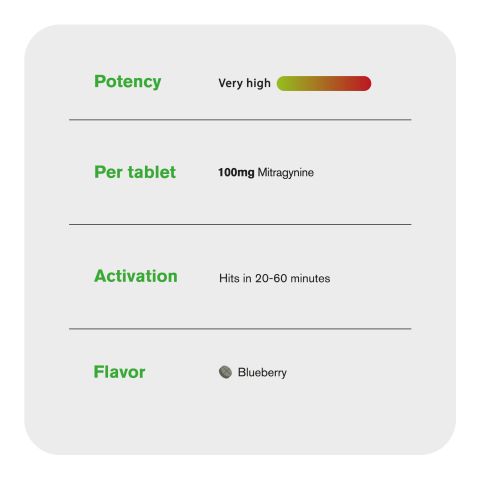 Mitragynine Tablets - 100mg - Blueberry - Chill Plus - 1ct - Thumbnail 6