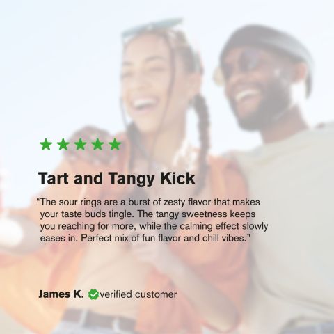 Delta 8 Gummies - 100mg - Assorted Sour Mix Rings - Chill Extreme - Thumbnail 10
