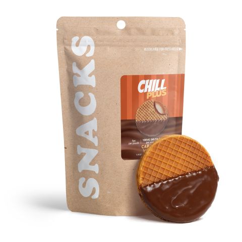 Delta 8 Caramel Almond Waffle - 100mg - Chill Plus - Thumbnail 2