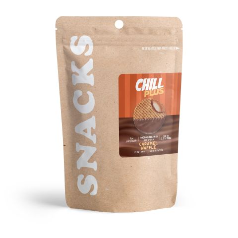 Delta 8 Caramel Almond Waffle - 100mg - Chill Plus - Thumbnail 3
